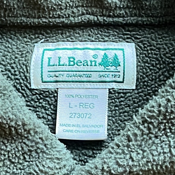 L.L Bean Mens fleece button down shirt size large - Picture 3 of 4